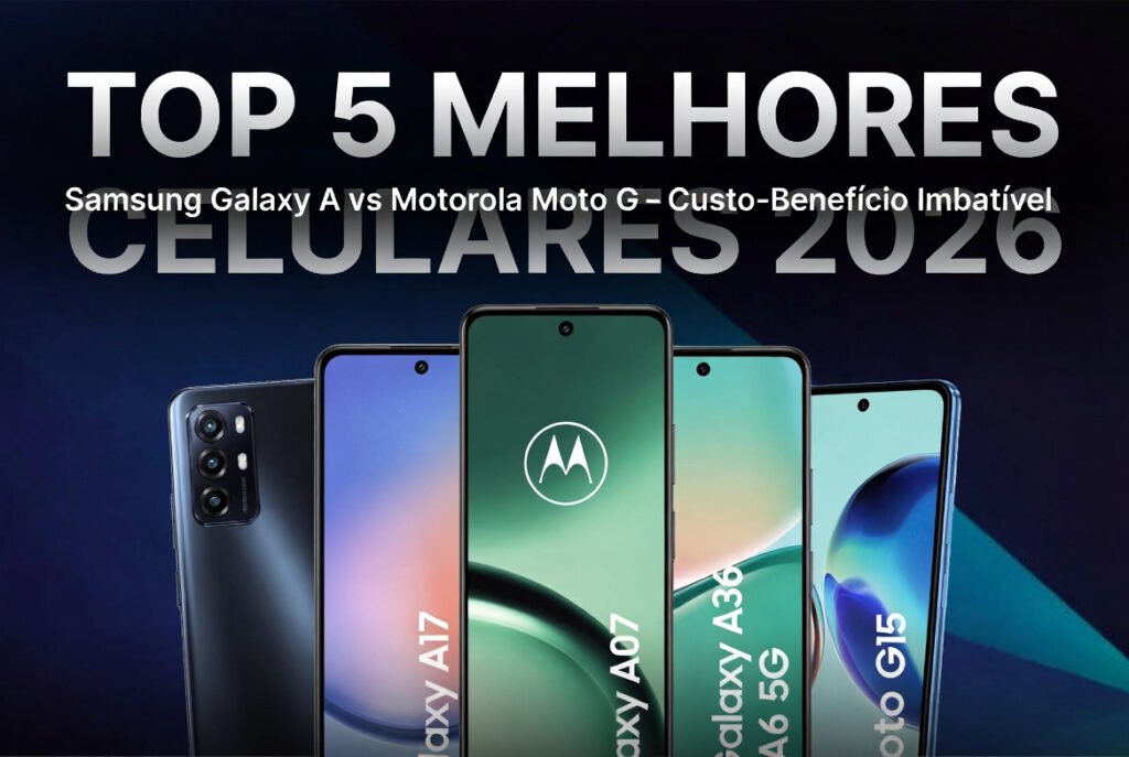 Top 5 Melhores Celulares Custo-Benefício 2026