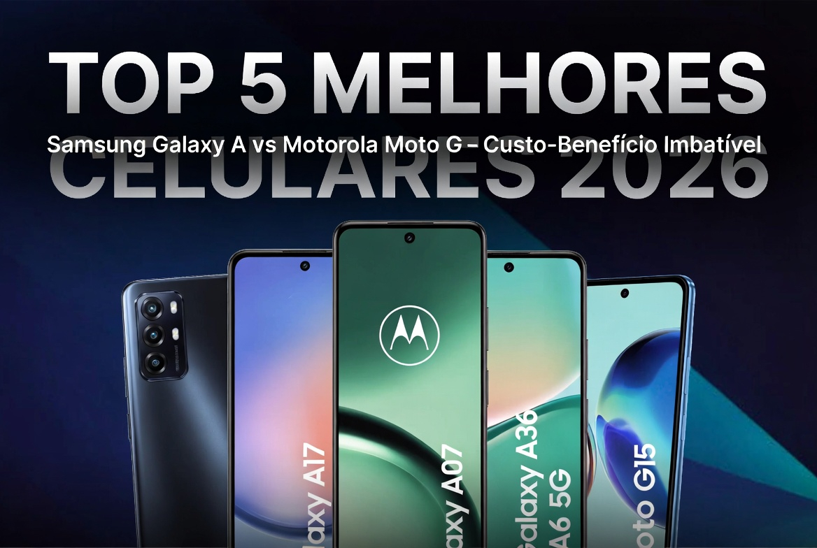 Top 5 Melhores Celulares Custo-Benefício 2026