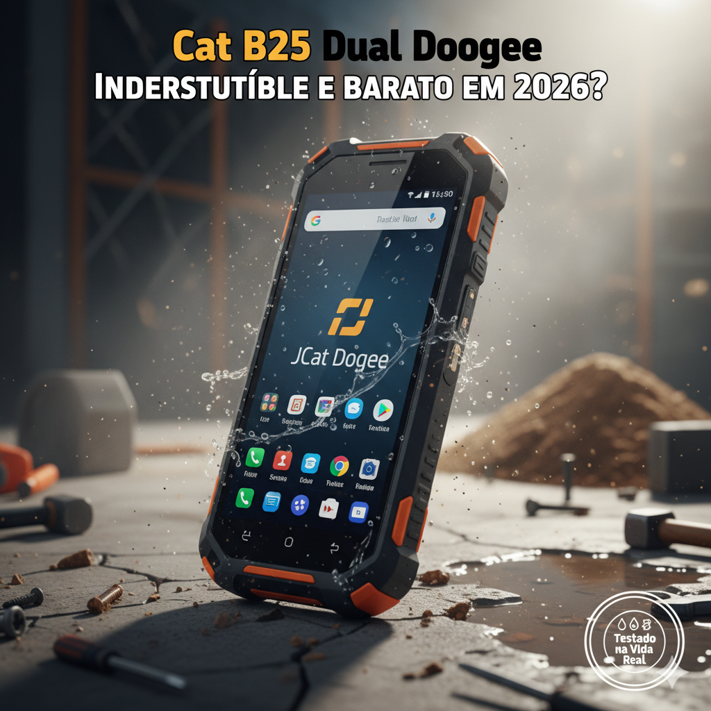 Celular resistente barato: Cat B25 Dual Doogee ainda presta?