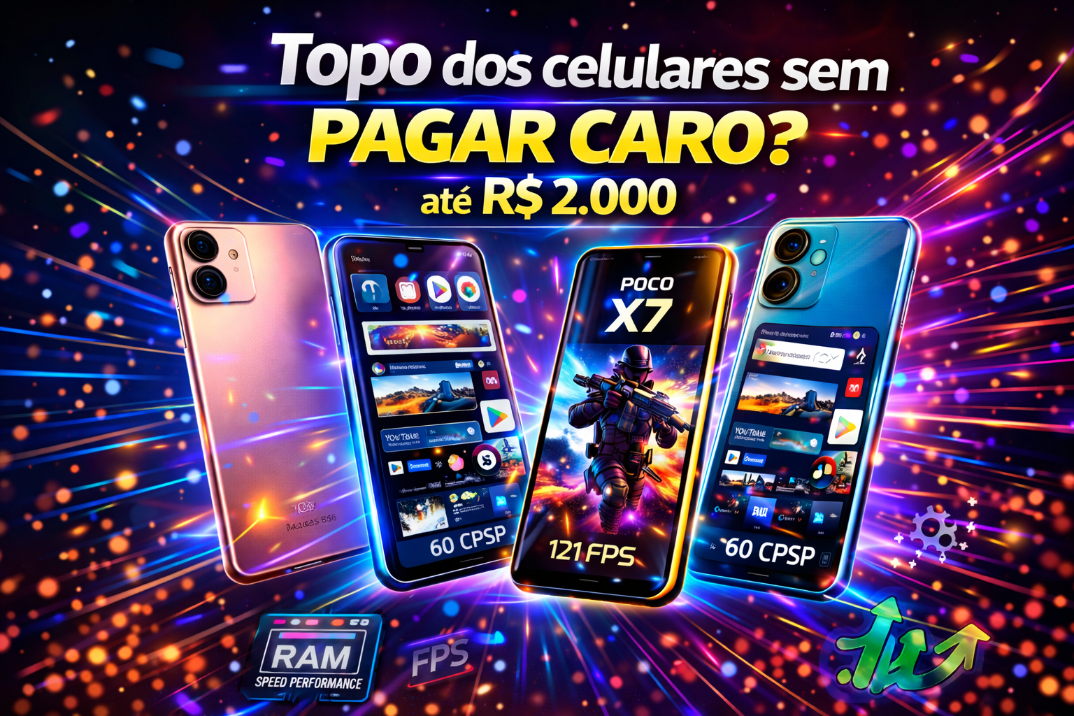 Topo dos celulares sem Pagar Caro? até R$ 2.000