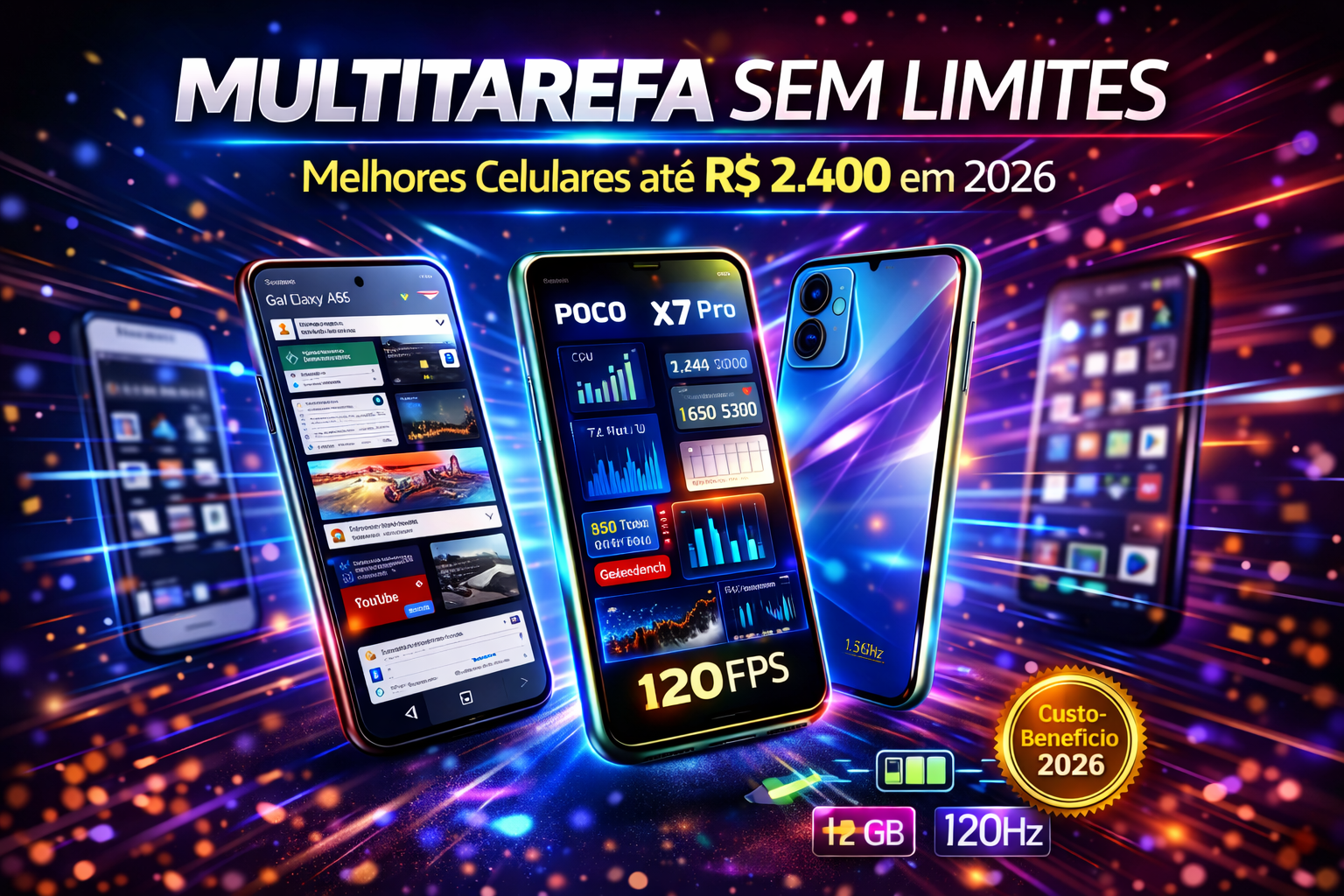 Multitarefa Sem Limites: Melhores Celulares até R$ 2.400