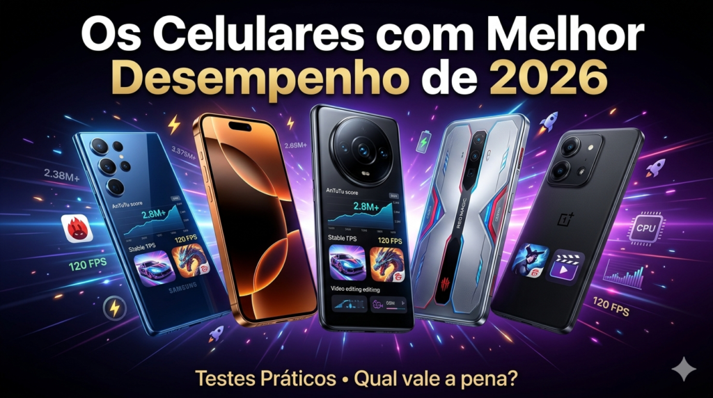 Celulares com Melhor Desempenho em 2026: Benchmarks Reais e Testes Práticos