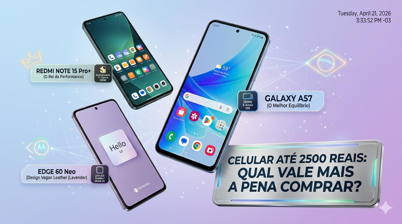Celular até 2500 reais: qual vale mais a pena comprar?