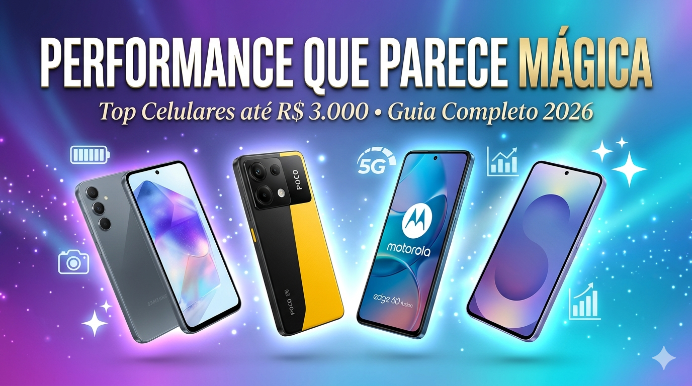 Performance que Parece Mágica: Top Celulares até R$ 3.000