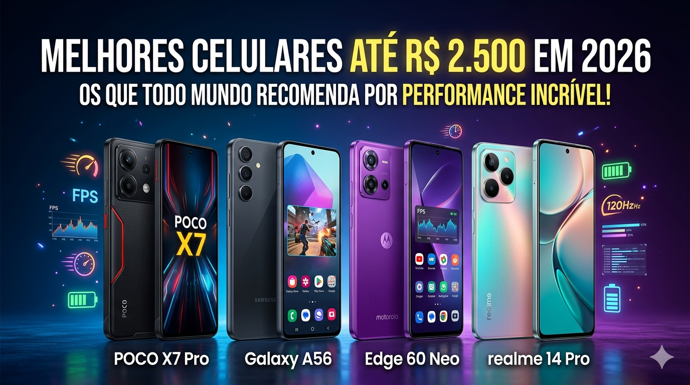 Os Celulares que Todo Mundo Recomenda: Até R$ 2.500