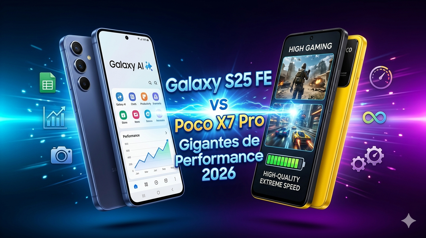 Galaxy S25 FE ou Poco X7 Pro? Os Gigantes de Performance