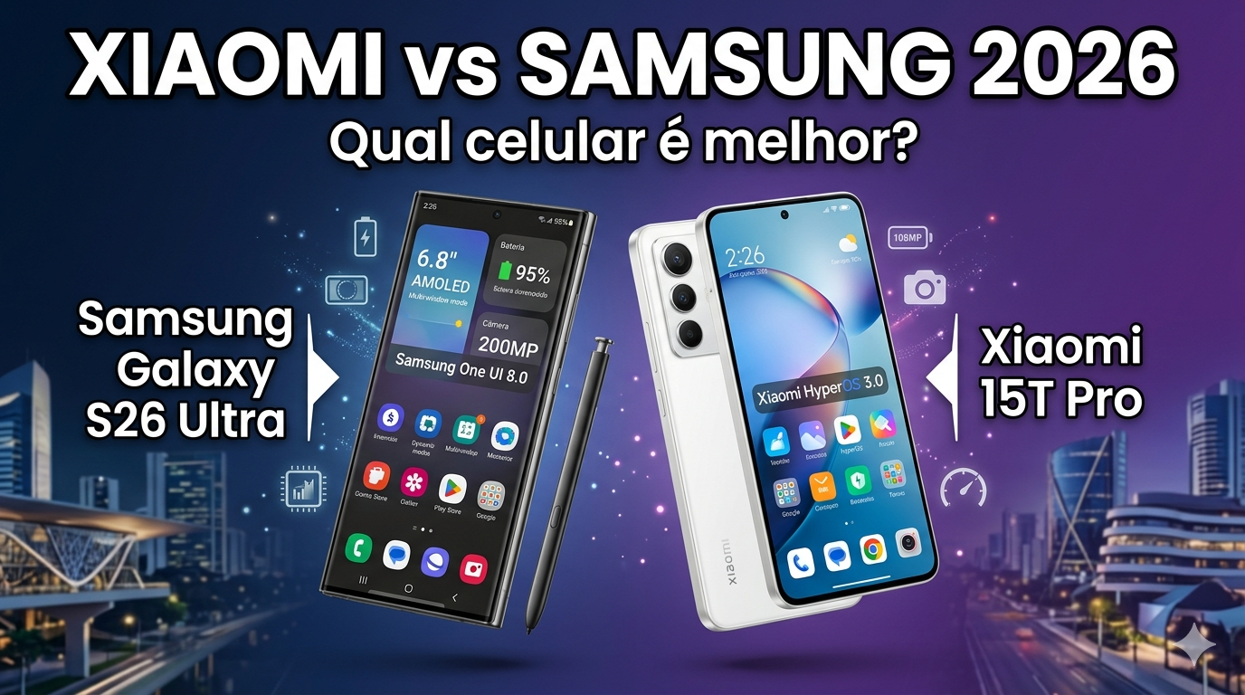 Xiaomi vs Samsung: Qual celular é melhor em 2026?