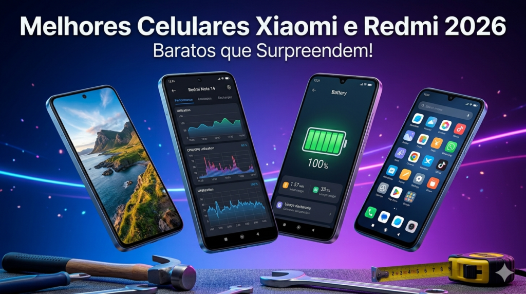 Melhores Celulares Xiaomi e Redmi 2026: Potência Barata que Surpreende