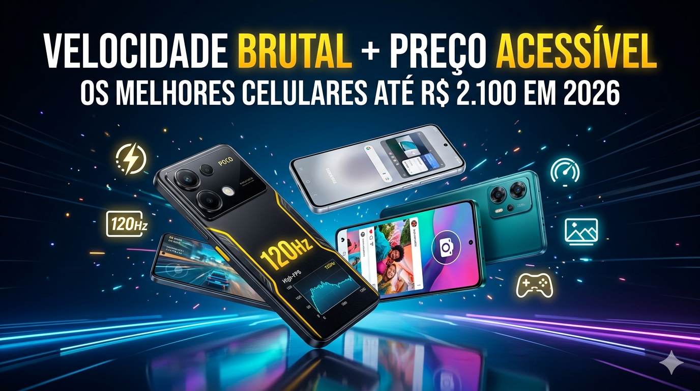 Velocidade Brutal + Preço Acessível = Esses Celulares até R$ 2.100