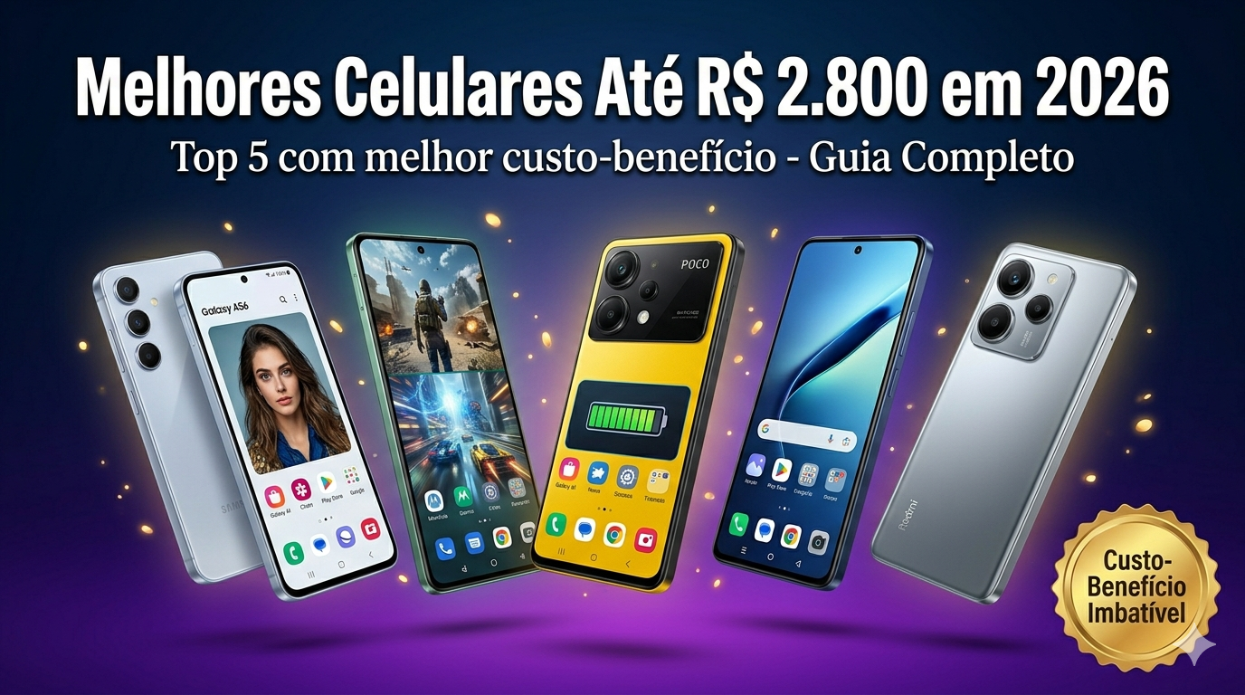 Top Celulares até R$ 2.800 Valem Cada Centavo!