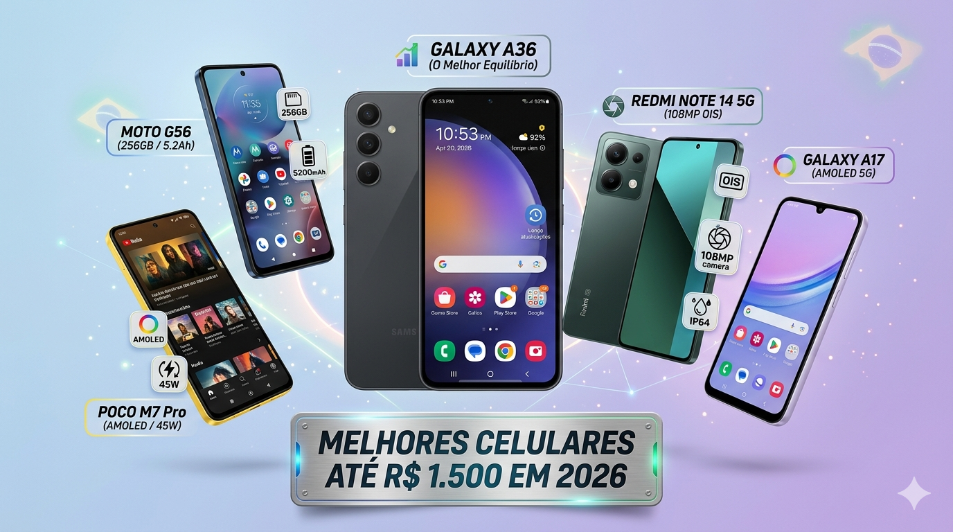 Celular barato que não trava em 2026 (Top lista)