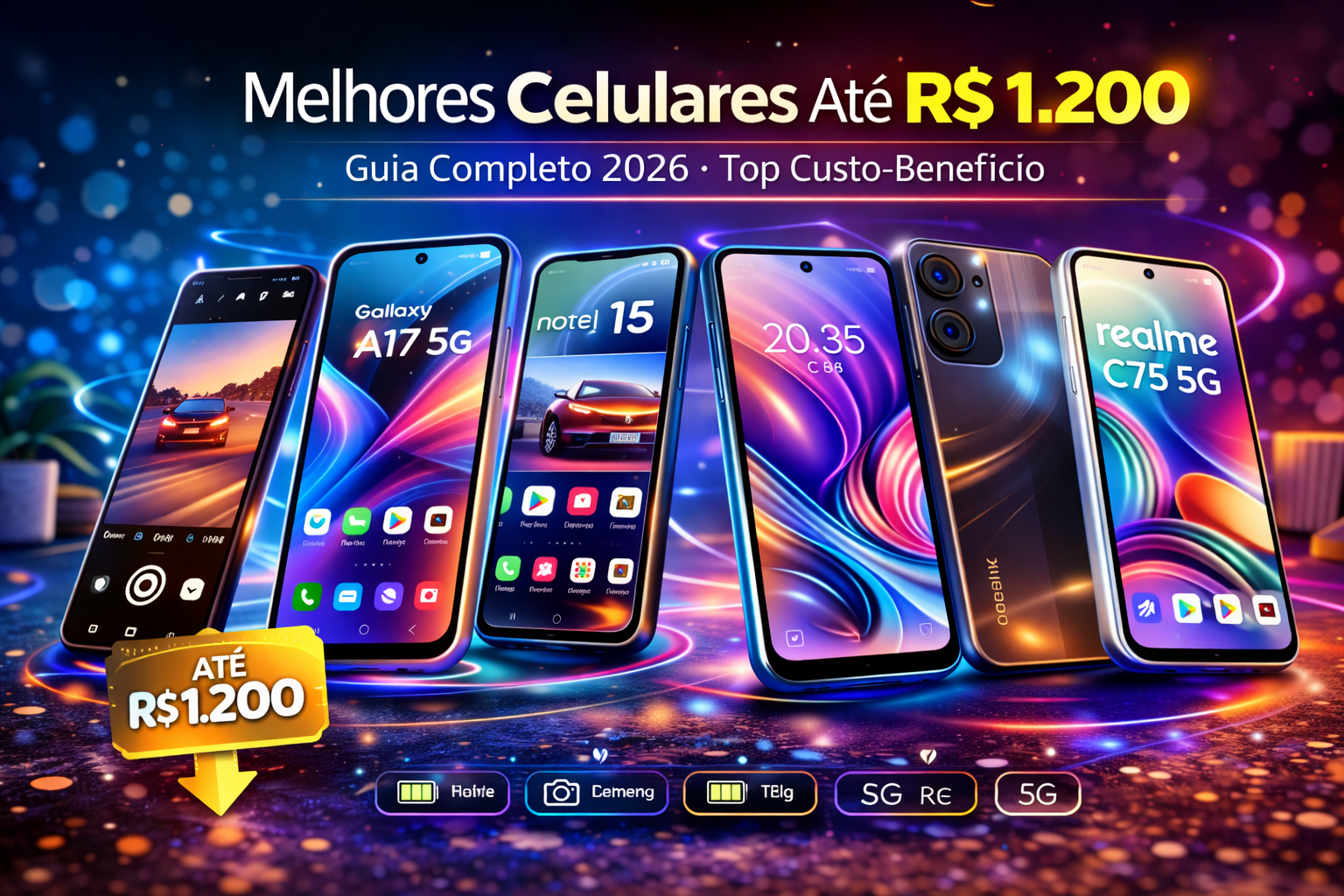 Melhores Celulares até R$ 1.200