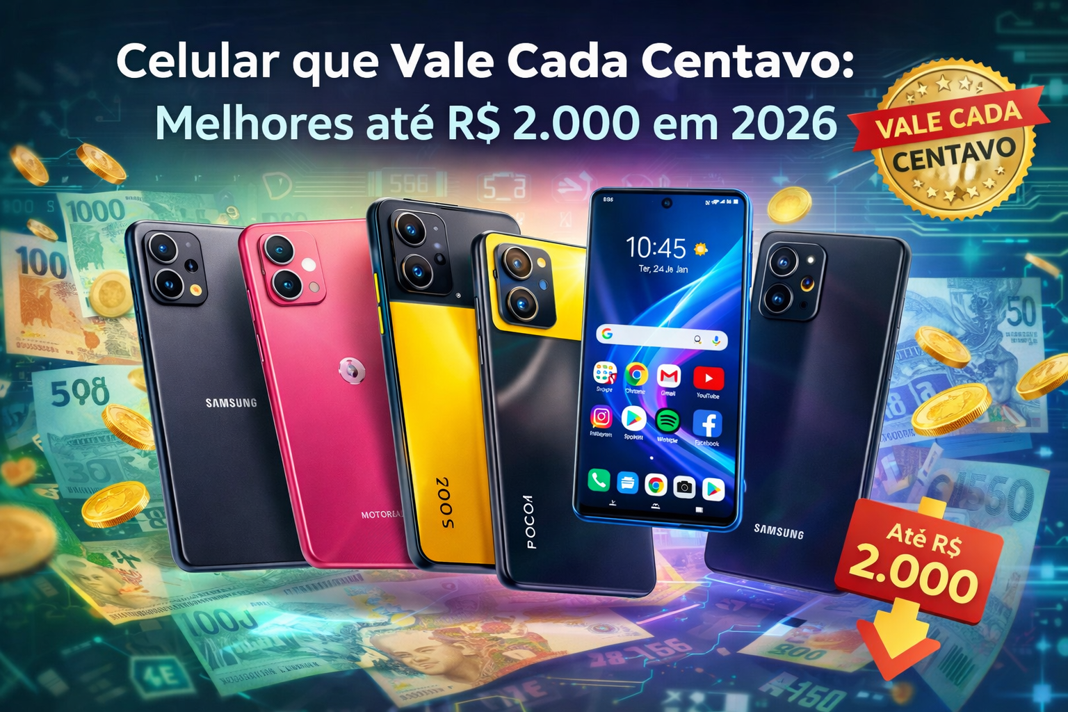Celular que Vale Cada Centavo: Melhores até R$ 2.000