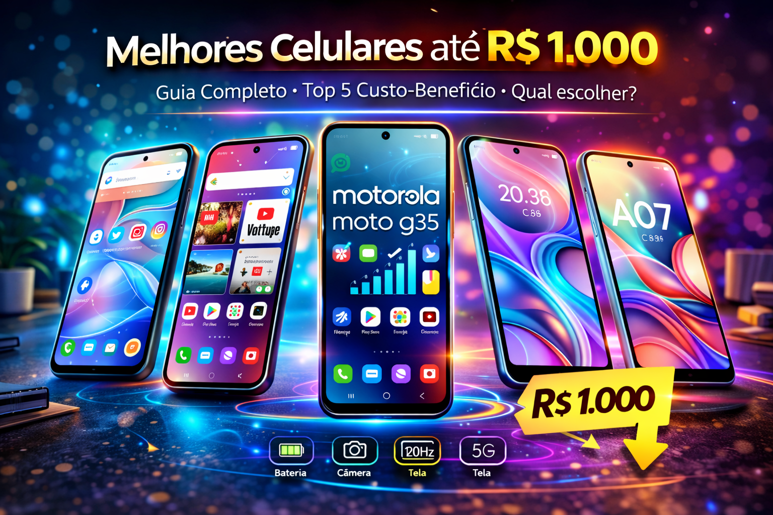 Melhores Celulares até R$ 1.000