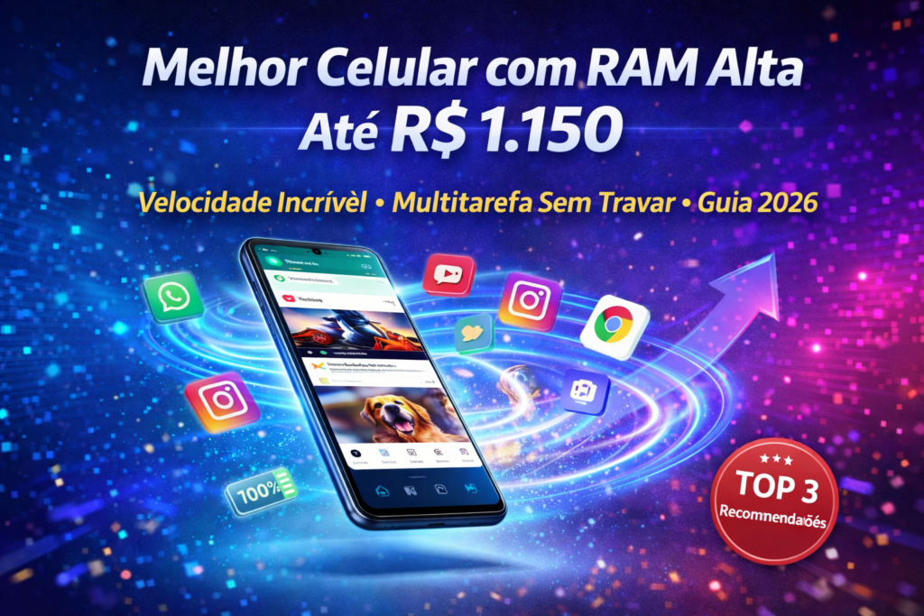 Celulares com RAM Alta e Velocidade até R$ 1.150