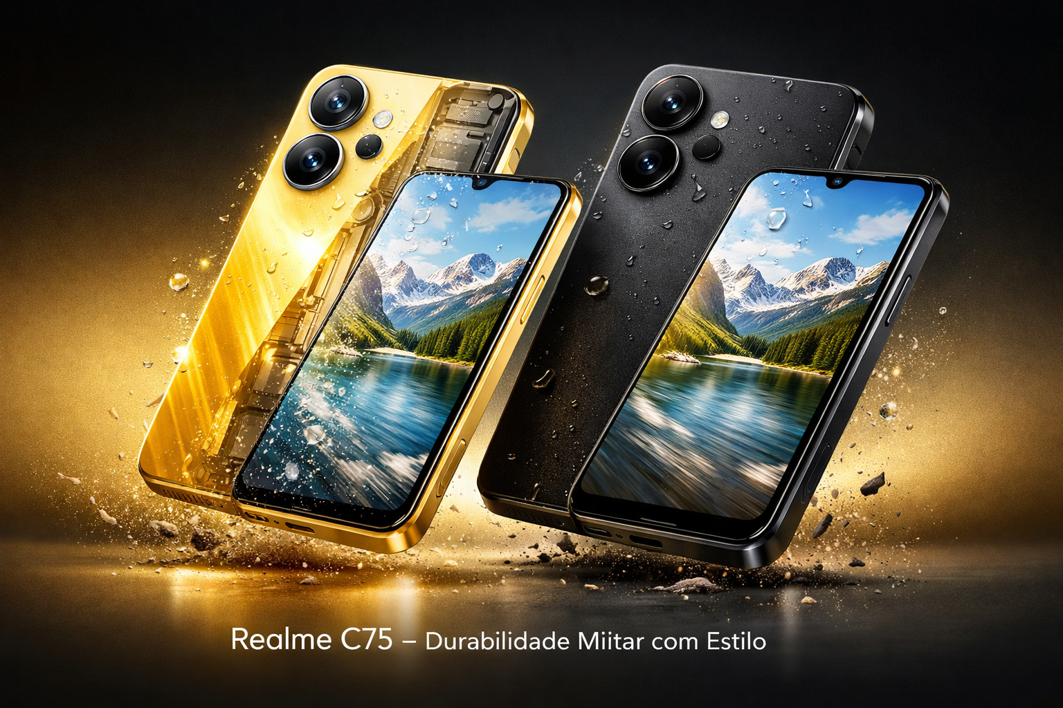 Realme C75: Quando Durabilidade Militar Encontra Beleza