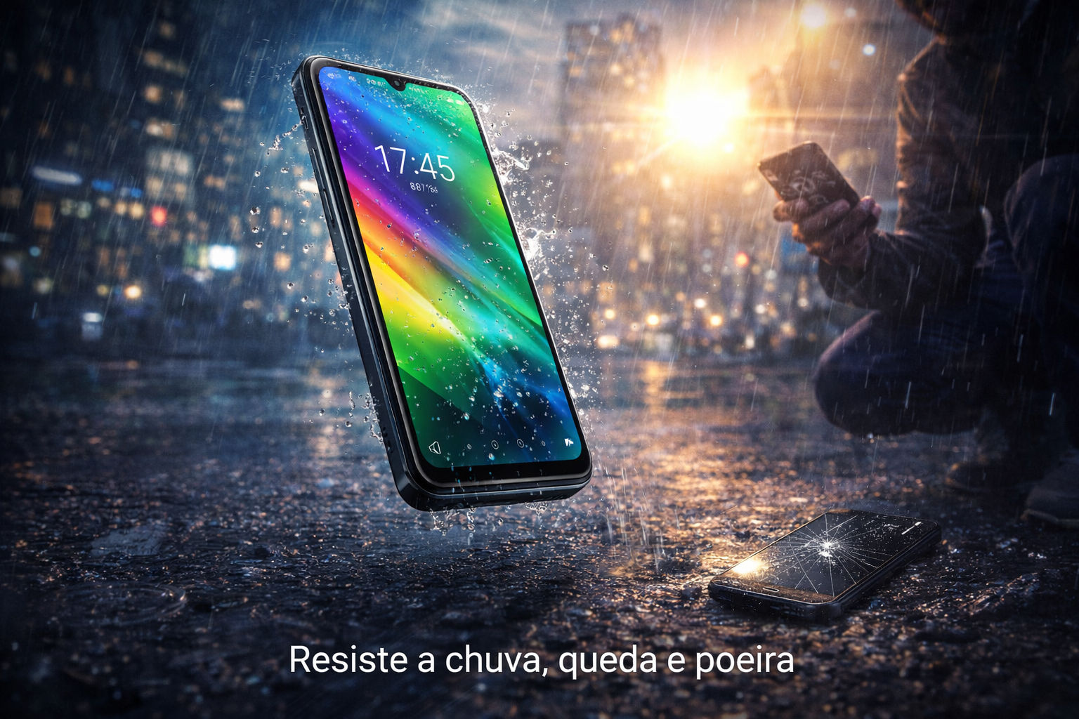 Realme C75: O Smartphone Blindado que Ri da Chuva,